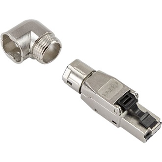 Logilink Helyszíni összeszerelési csatlakozó, Cat.6A, árnyékolt, 5 csatlakozási lehetőség