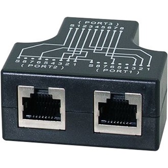 Logilink Kábelmegosztó adapter 1x RJ45 anya - 2x RJ45 anya, 10/100BT