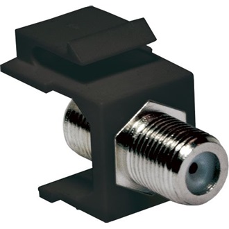Logilink Keystone Coupler F-Type 75 Ohm F/F, black