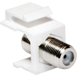 Logilink Keystone Coupler F-Type 75 Ohm F/F, white