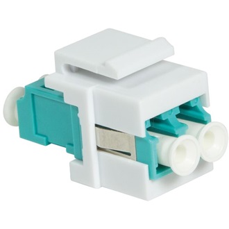 Logilink Keystone Coupler Fibre LC-Duplex Multimode, aqua