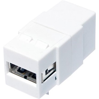 Logilink Keystone Coupler USB2.0-A > USB2.0-B F/F, white