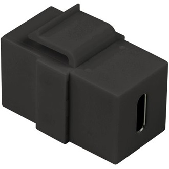 LogiLink USB-C 3.1 Gen2 -> USB-C 3.1 Gen2 F/F keystone modul fekete