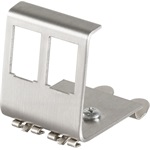 Logilink Keystone DIN-Rail Adapter for 2 RJ45 Modules, metal
