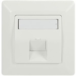 Logilink Keystone Face Plate 45° for 1 module, pure white