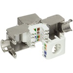 LogiLink RJ45 CAT6A UTP M/F keystone modul fém