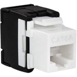 LogiLink RJ45 CAT6A UTP M/F keystone modul fekete-fehér AWG 22-26, 17,4mm