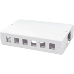 Logilink Keystone Surface Mount Box 12 Port, white