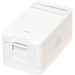 Logilink Keystone Surface Outlet 1 Port white, PrimeLine