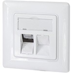 Logilink Keystone előlap 2 modulhoz, német típusú, fehér