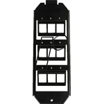 Logilink Keystone floor box insert for 3 x 3 keystone modules, black