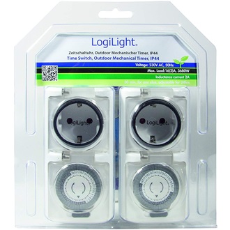 Logilink LogiLink Time Switch, outdoor mechanical timer, 2pcs set