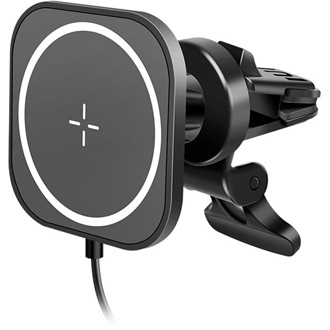Logilink Mágneses, autós okostelefon tartó töltő funkcióval, szögletes