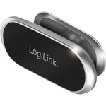 Logilink Mágneses okostelefon tartó, 360 -ban forgatható, 800 g-ig, alumínium, fekete/ezüst