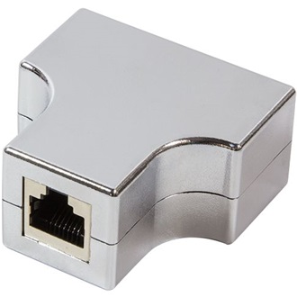 Logilink Modular Coupler 3*RJ45 Cat.5e STP, metallized