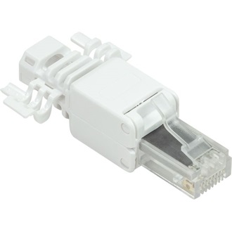 Logilink Modular Plug RJ45 Cat.6A, UTP, toolless, white