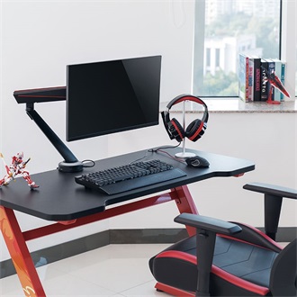 Logilink Monitor mount, 17"-32", Gaming, aluminum, w/hub & lighting