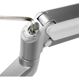 Logilink Monitor mount, 17"-32", aluminum, gas spring, curved screens