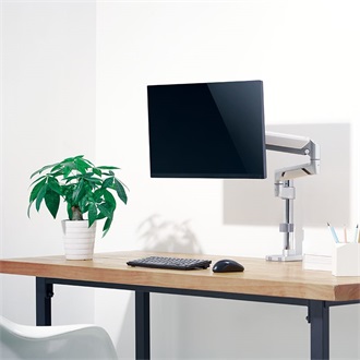 Logilink Monitor mount, 17"-32", aluminum, gas spring, curved screens, pole