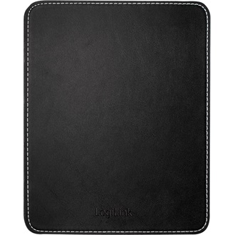 Logilink Mousepad in leather design, black