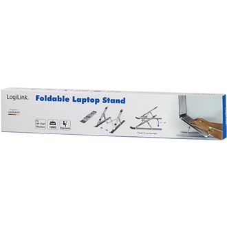 Logilink Notebook stand, foldable, aluminum, silver