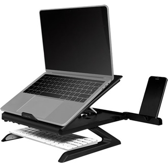 Logilink Notebook stand, foldable, height adjustable, black
