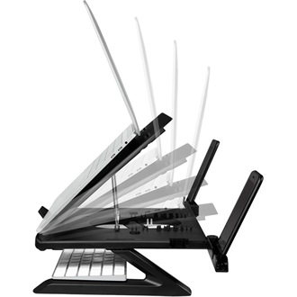 Logilink Notebook stand, foldable, height adjustable, black