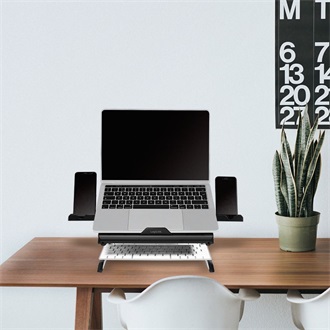 Logilink Notebook stand, foldable, height adjustable, black