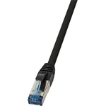 LogiLink PUR RJ45 CAT6A S/FTP -> RJ45 CAT6A S/FTP M/M adatkábel 5m fekete
