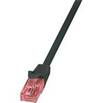 LogiLink PrimeLine RJ45 CAT6 U/UTP -> RJ45 CAT6 U/UTP M/M adatkábel 1.5m fekete