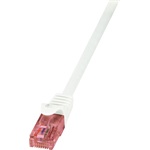 LogiLink PrimeLine RJ45 CAT6 U/UTP -> RJ45 CAT6 U/UTP M/M adatkábel 1.5m fehér