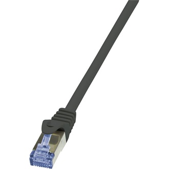 LogiLink PrimeLine RJ45 CAT7 S/FTP -> RJ45 CAT7 S/FTP M/M adatkábel 0.25m fekete