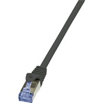 LogiLink PrimeLine RJ45 CAT7 S/FTP -> RJ45 CAT7 S/FTP M/M adatkábel 15m fekete