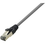 LogiLink PrimeLine RJ45 CAT8.1 S/FTP -> RJ45 CAT8.1 S/FTP M/M adatkábel 0.5m szürke