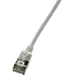 LogiLink SlimLine RJ45 CAT6A U/FTP -> RJ45 CAT6A U/FTP M/M adatkábel 2m szürke
