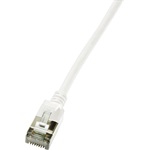 LogiLink SlimLine RJ45 CAT6A U/FTP -> RJ45 CAT6A U/FTP M/M adatkábel 1m fehér