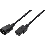LogiLink C14 -> C13 M/F tápkábel 3m fekete