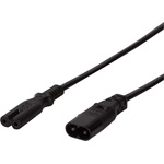 LogiLink C8 -> C7 M/F tápkábel hosszabbító 2m fekete