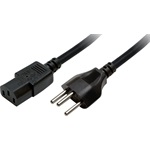 LogiLink villásdugó SEV1011 (CH) -> C13 M/F tápkábel 1.8m fekete