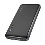 Logilink Powerbank 10 000 mAh, 2x USB-A, USB-C, gyorstöltés funkcióval, fekete