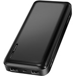 Logilink Powerbank 20 000 mAh, 2x USB-A, 1x USB-C, fekete