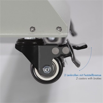 Logilink Professzionális kábeldob görgő fékkel