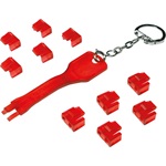 Logilink RJ45 Port Blocker, 1 Key  + 10 Locks