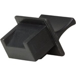 Logilink RJ45 foglalatvédő és porvédő sapka, 100 db, fekete