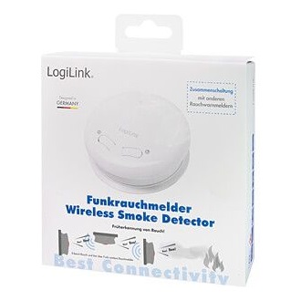 Logilink Smoke detector, Wireless 433Mhz, two power source