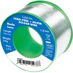 Logilink Soldering wire, lead free+ silver, 1mm 100g