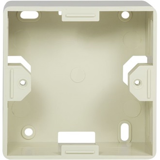 Logilink Surface back box for flush mount outlets, pearl white