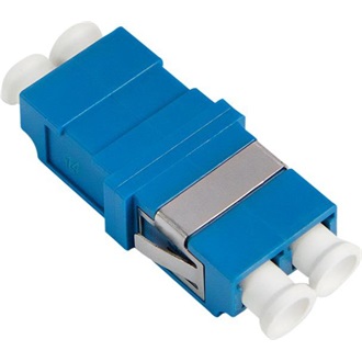 Logilink Száloptikai adapter LC Duplex, 12 darabos, perem nélkül, kék (OS2)