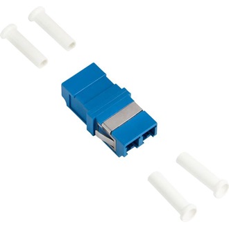 Logilink Száloptikai adapter LC Duplex, 12 darabos, perem nélkül, kék (OS2)