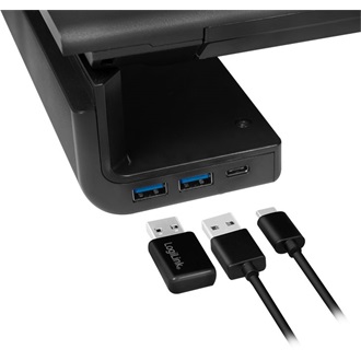 Logilink Tabletop monitor riser, 520 mm long, foldable, 3port Hub